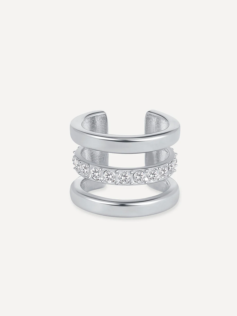 Moon Phase Trio Brilliant Earcuff - Image 11