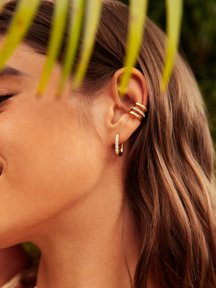 Moon Phase Trio Brilliant Earcuff - Image 6