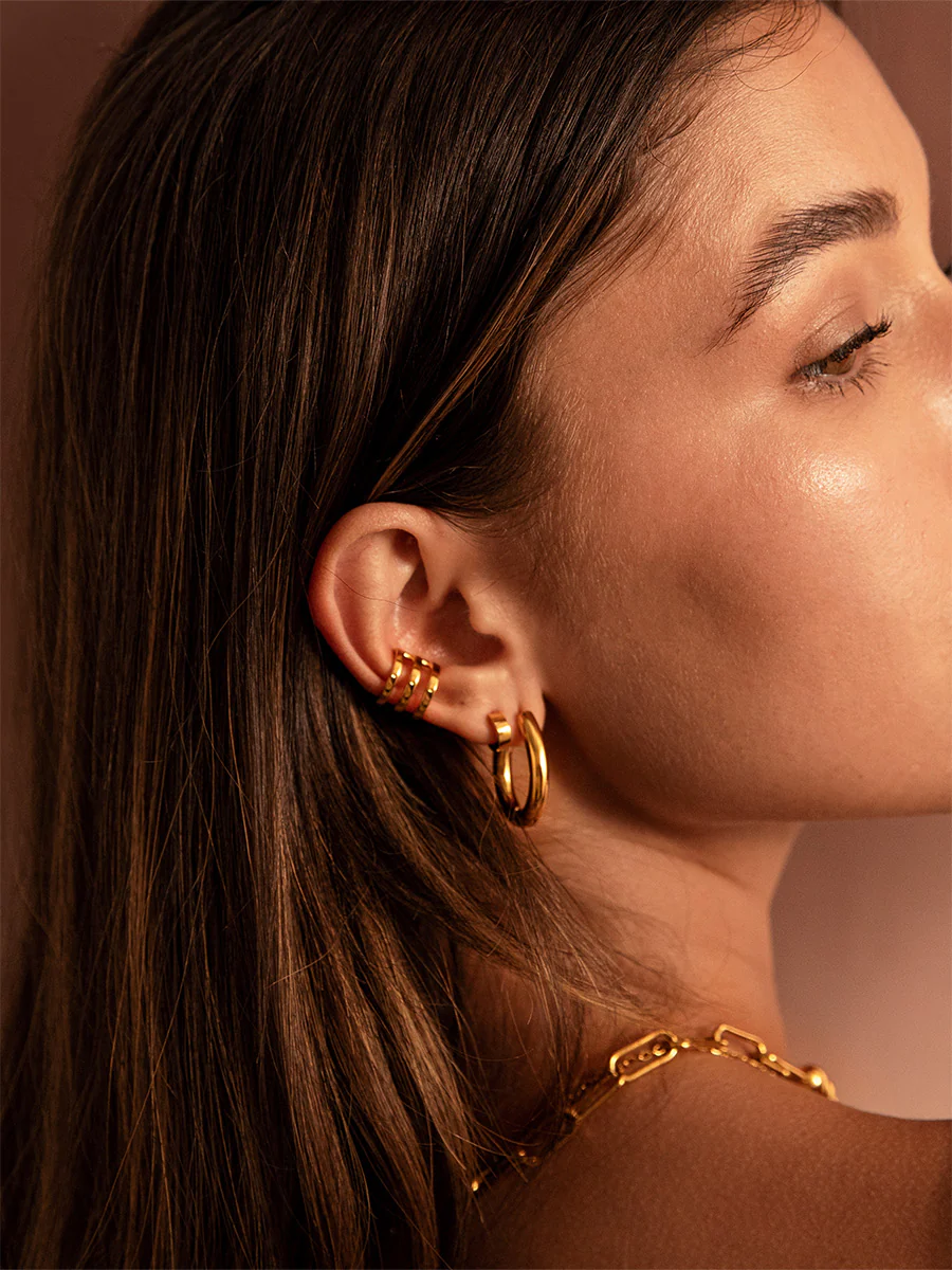 Moon Phase Trio Plain Earcuff - Image 3