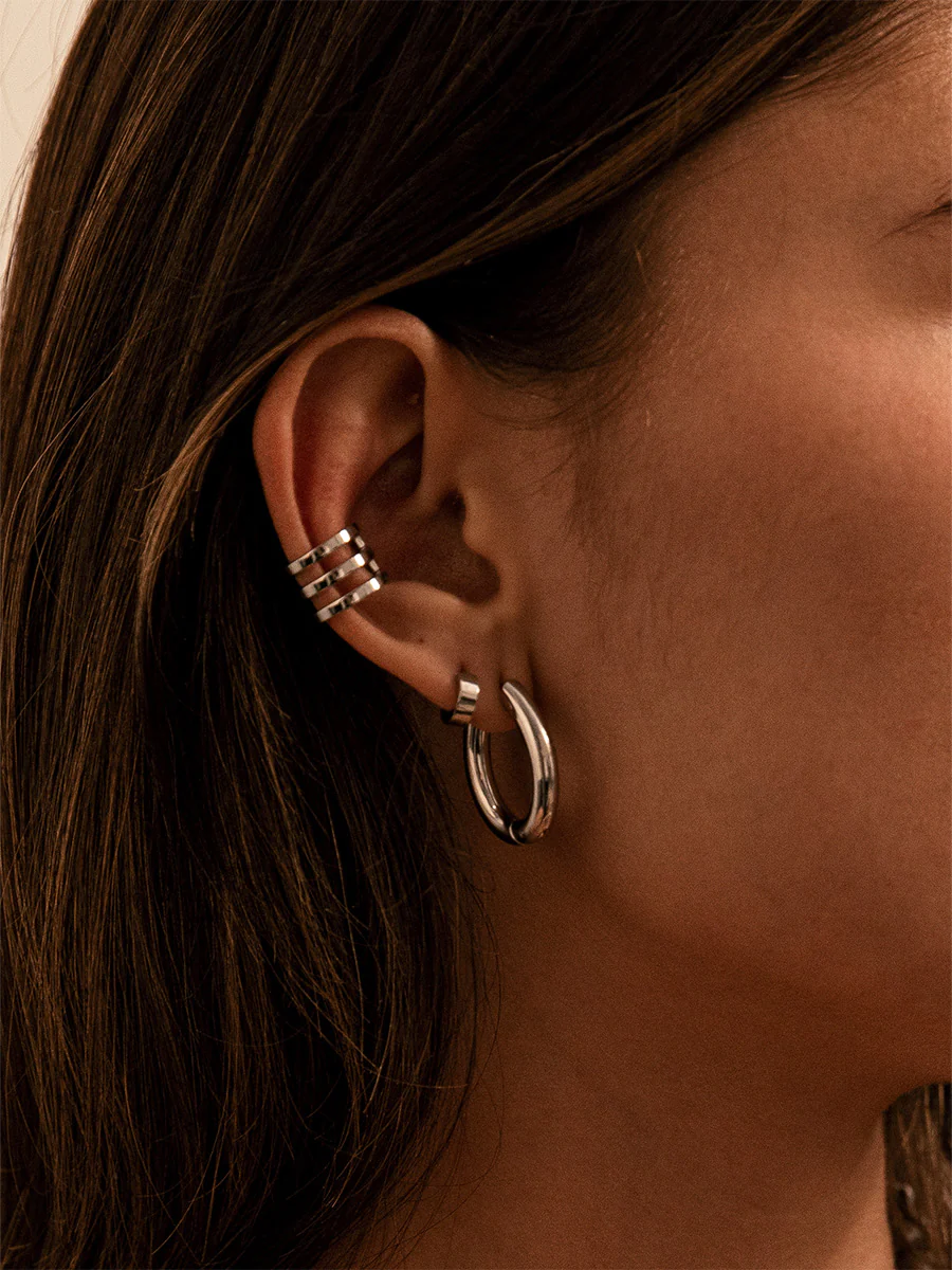 Moon Phase Trio Plain Earcuff - Image 9