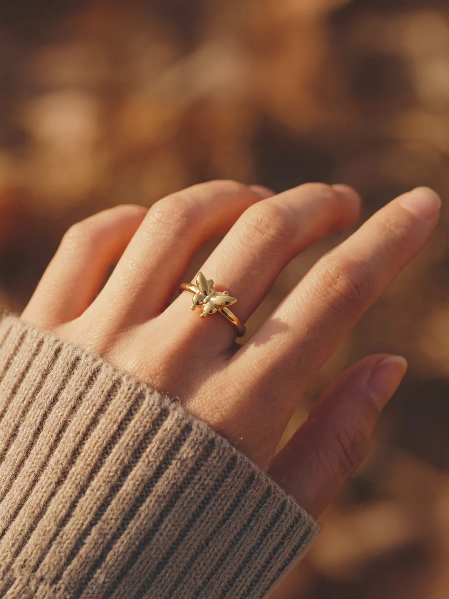 Moonlit Butterfly Ring - Image 2