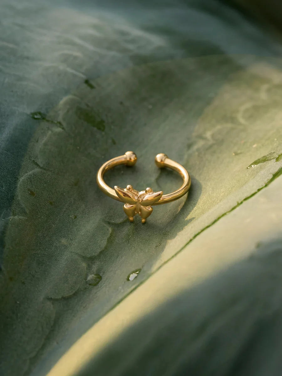 Moonlit Butterfly Ring - Image 4