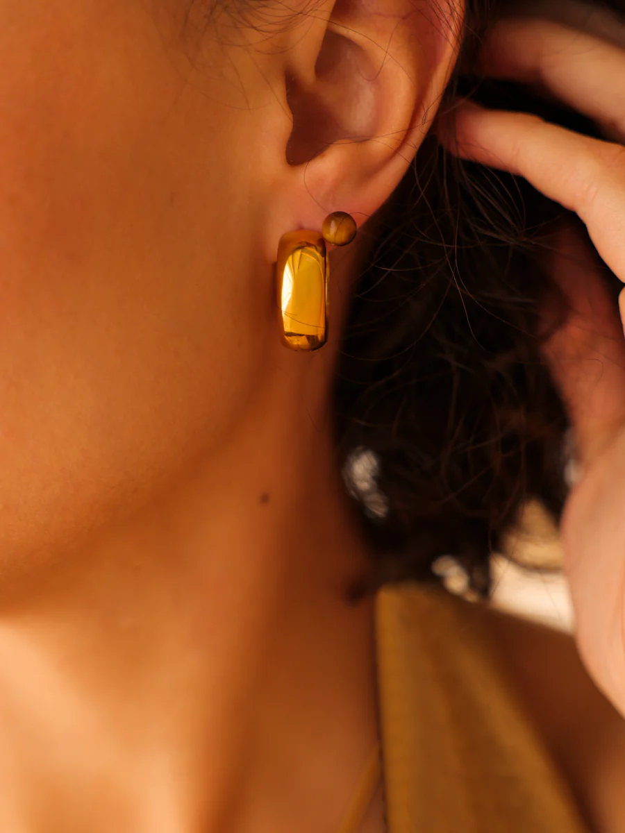 Mystic Tiger's Eye Ohrringe - Image 3