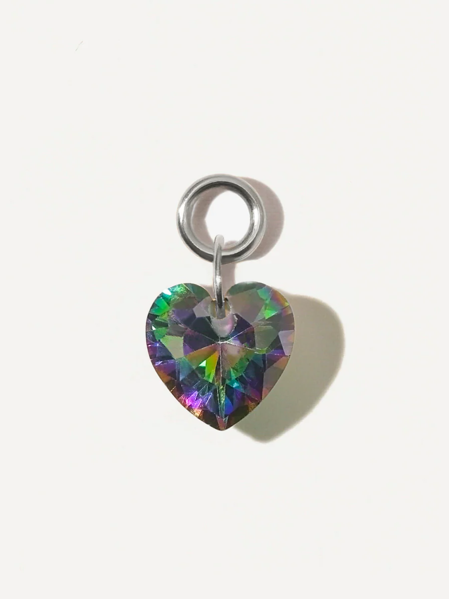 8x7,4mm Night Heart Ohrring-Charm - Image 2