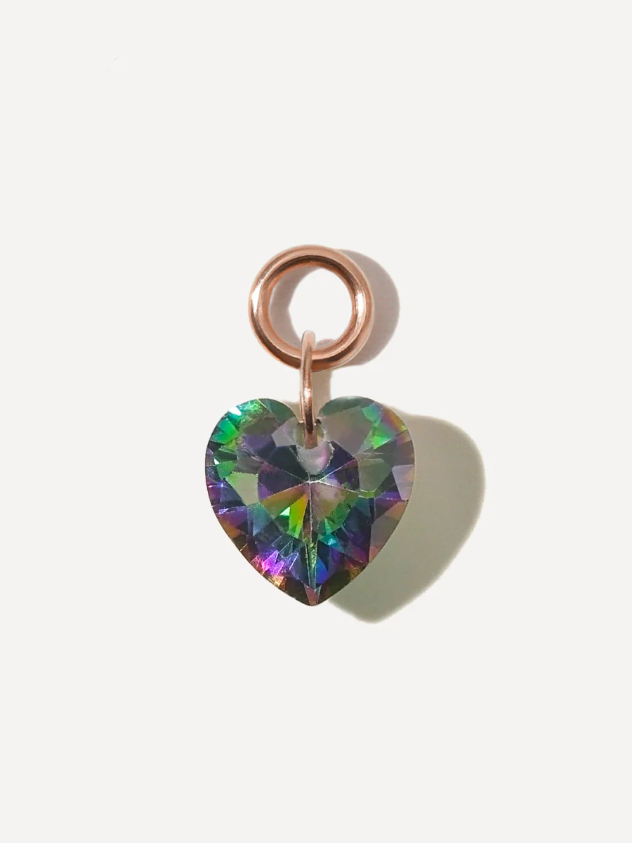 8x7,4mm Night Heart Ohrring-Charm - Image 3
