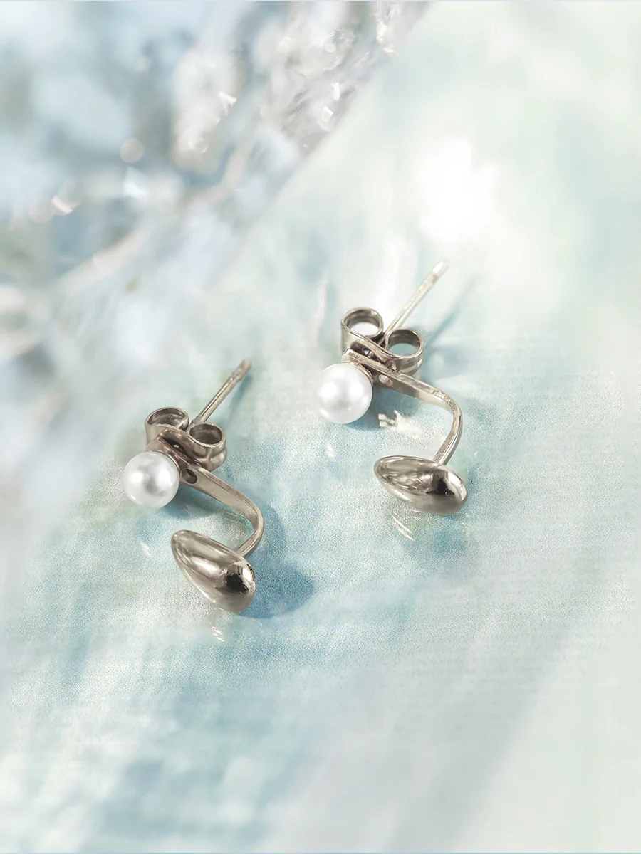 Ocean Drop Pearl Ohrringe - Image 4