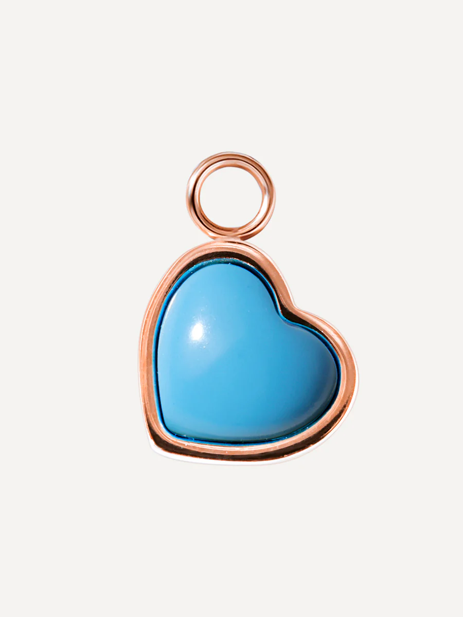 11,4x10mm Ocean Heart Ohrring-Charm - Image 4