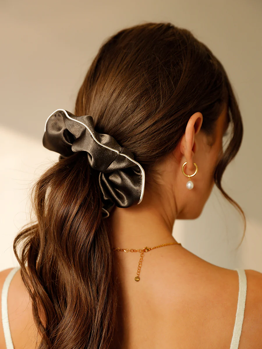 Olive Charm Scrunchie - Image 4