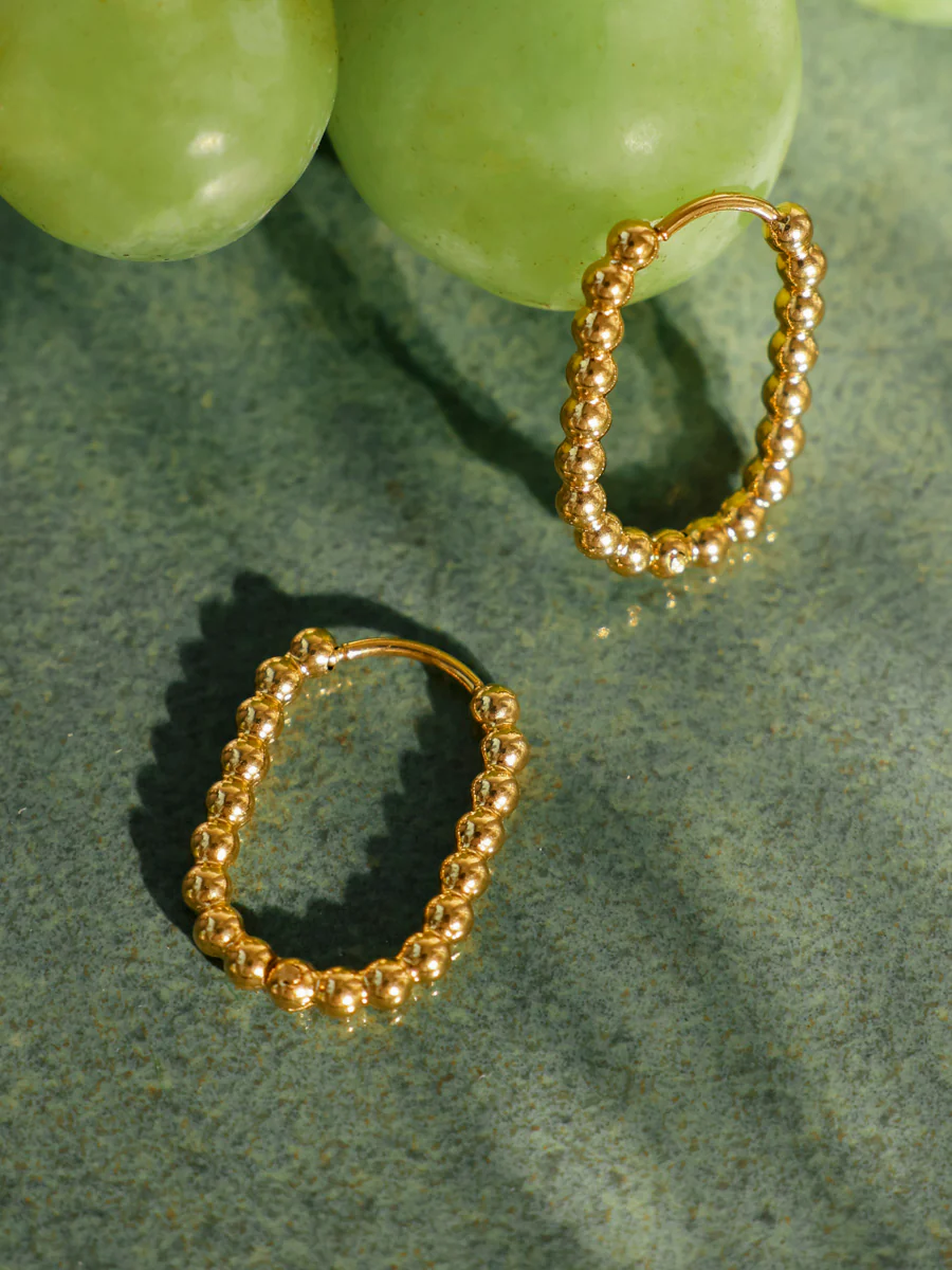 19mm Oval Bubble Ohrringe - Image 4