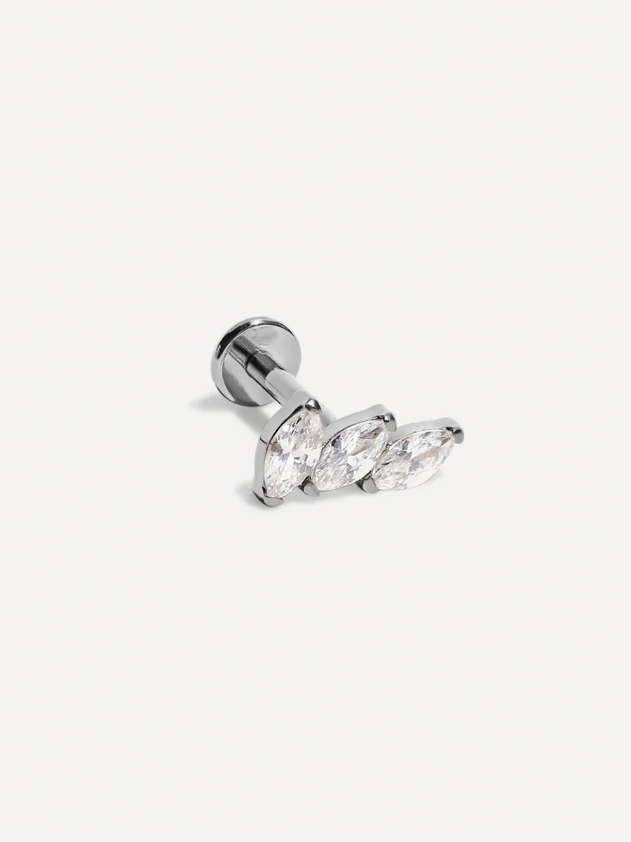 Pave Leaf Titan Piercing - Image 8