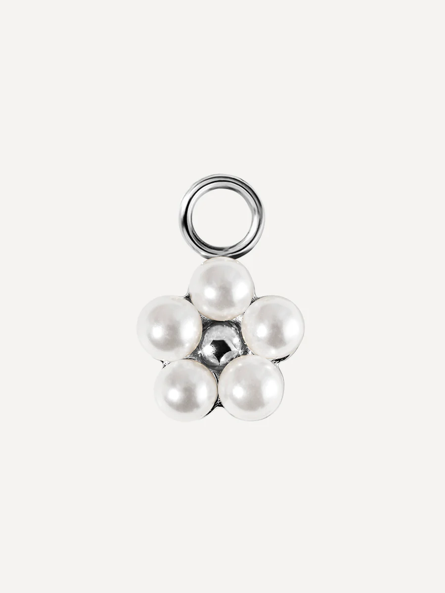 8,6x8,4mm Pearl Blossom Ohrring-Charm - Image 2