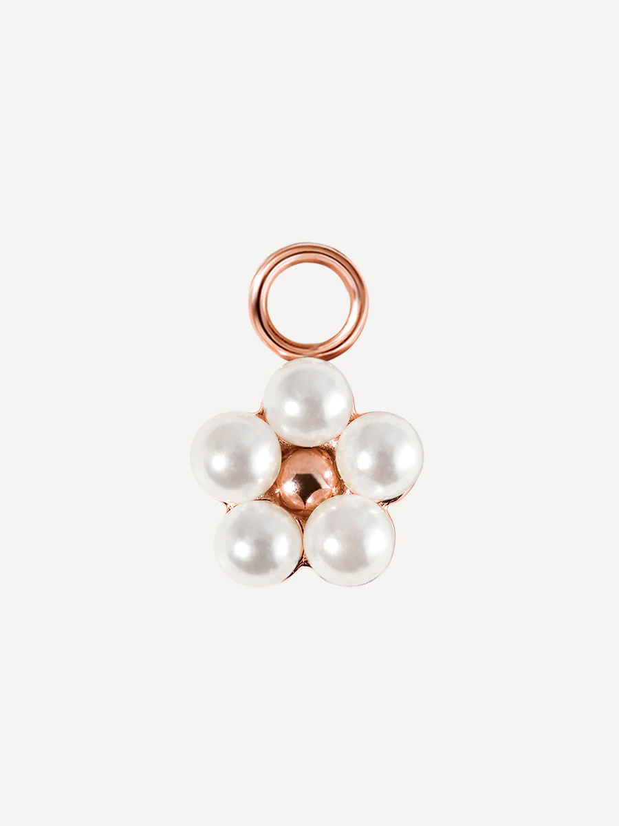 8,6x8,4mm Pearl Blossom Ohrring-Charm - Image 3