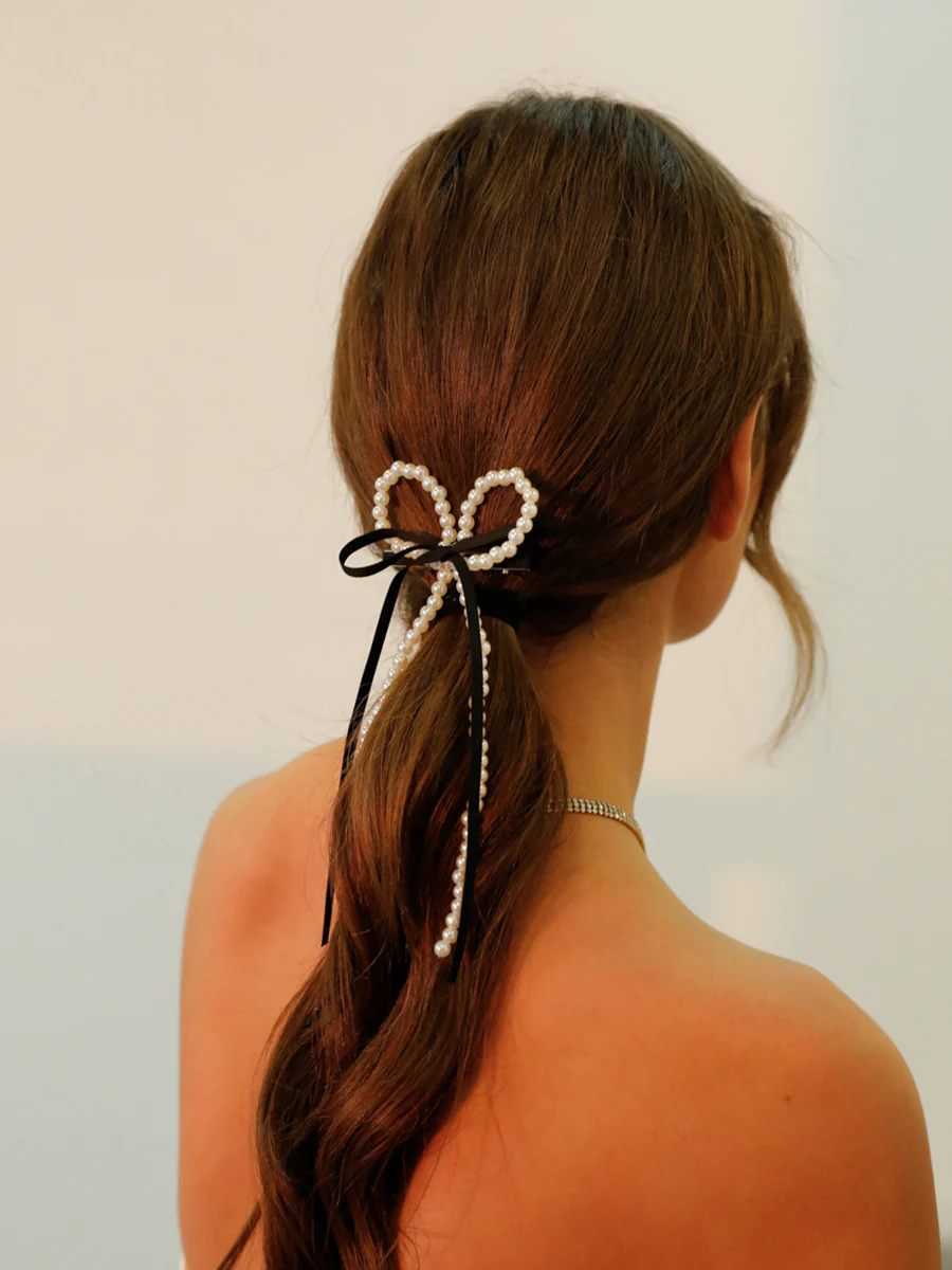 Pearl Ribbon Hairclip - Image 5