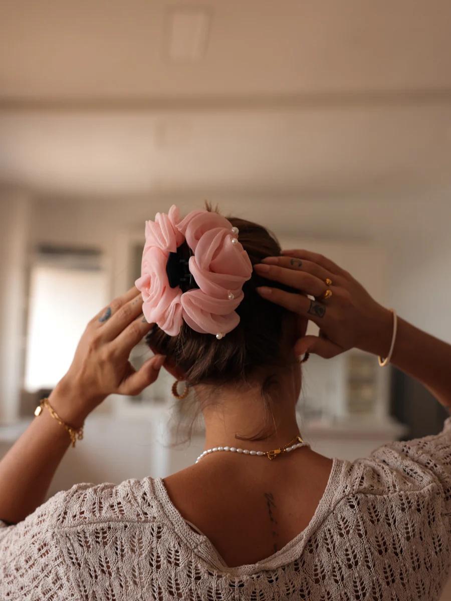 Pearl Rose Light Pink Haarklammer - Image 3