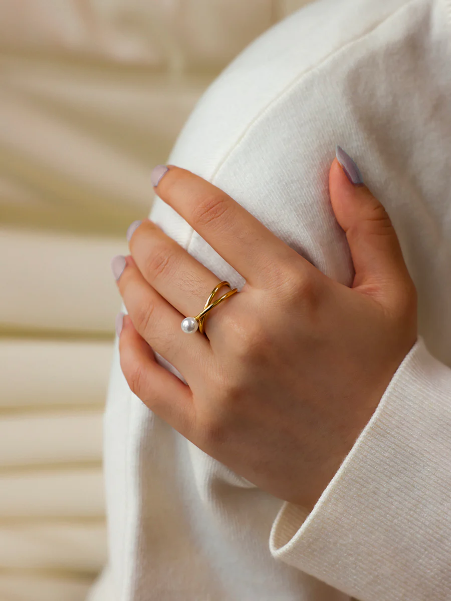 Pearl Twist Ring - Image 2