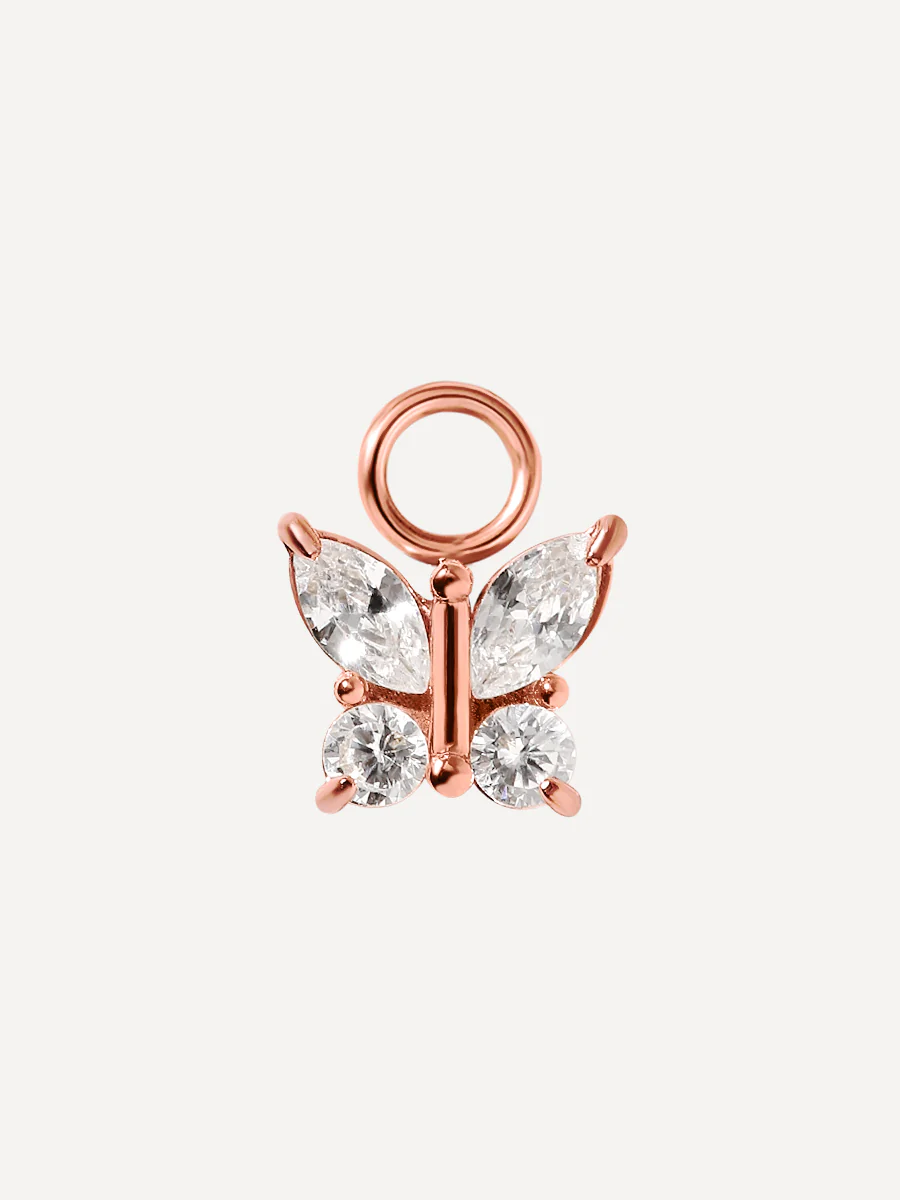 8,4x7,5mm Pure Butterfly Ohrring-Charm - Image 3