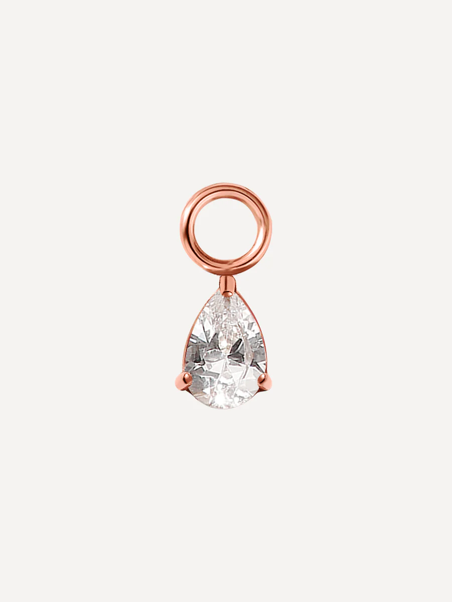 6,7x4,7mm Pure Drop Ohrring-Charm - Image 3