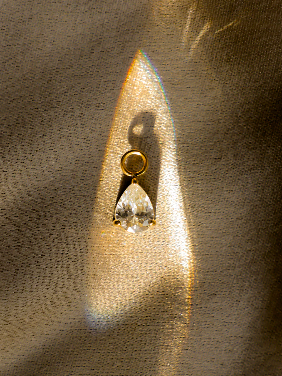 7x8,8mm Pure Drop Medium Ohrring-Charm - Image 4