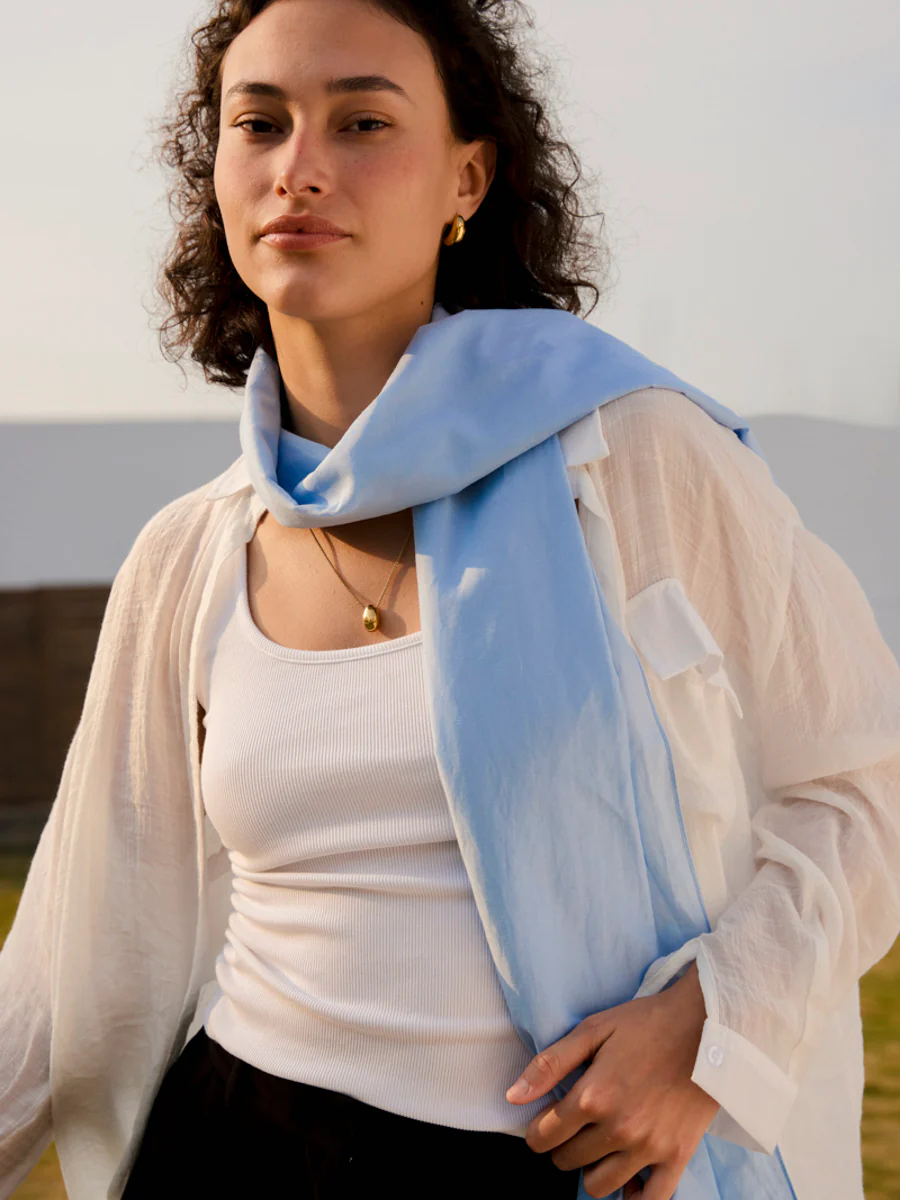 Pure Essence Light Blue Schal - Image 4