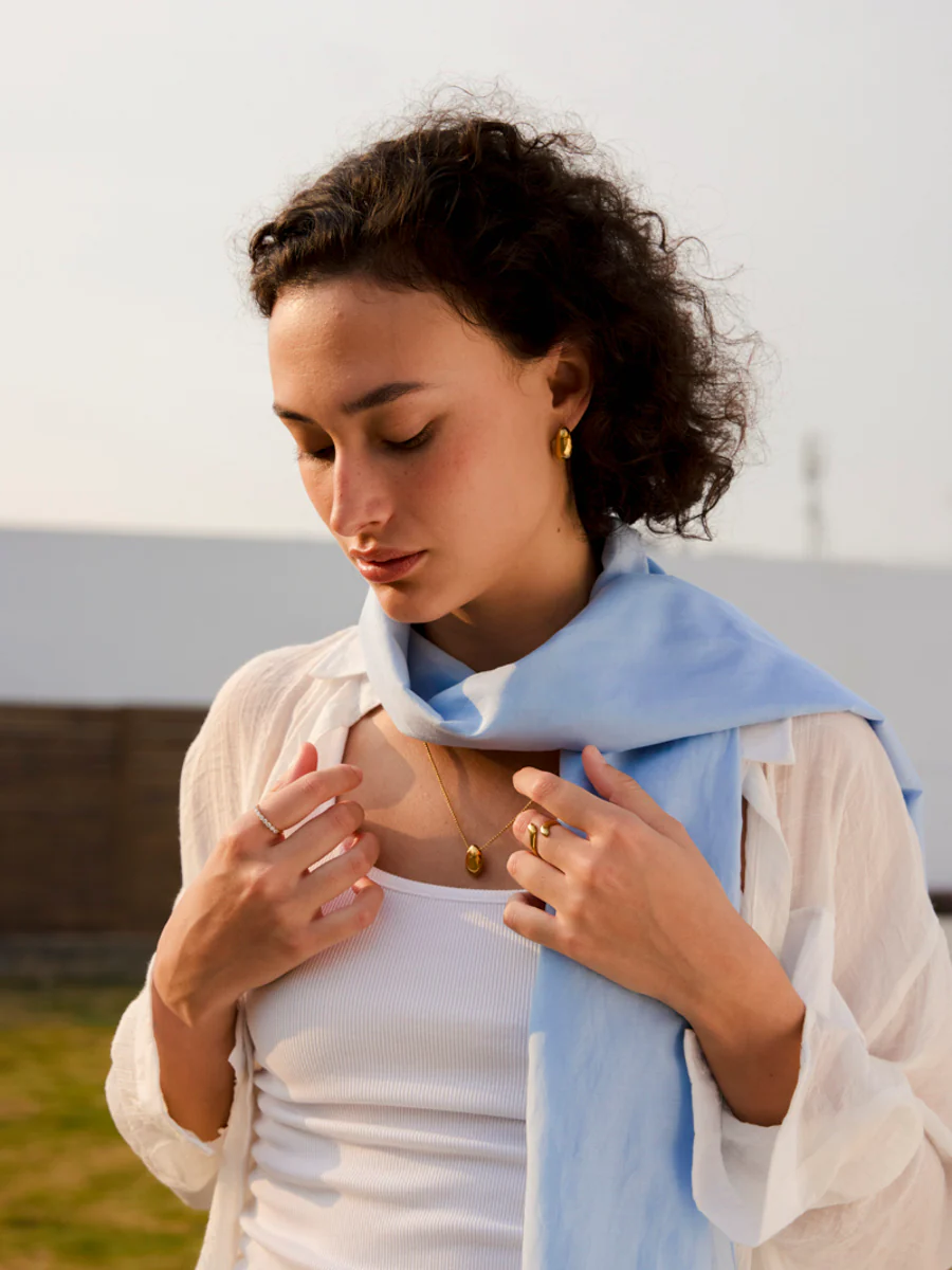 Pure Essence Light Blue Schal - Image 6