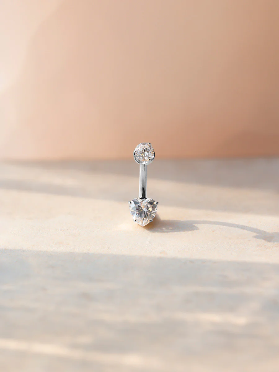 Radiant Heart Titan Bauchnabelpiercing - Image 4