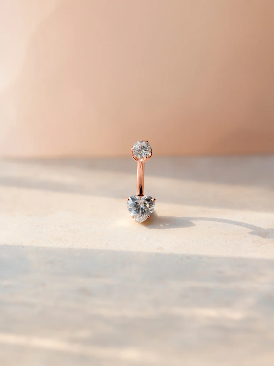 Radiant Heart Titan Bauchnabelpiercing - Image 5
