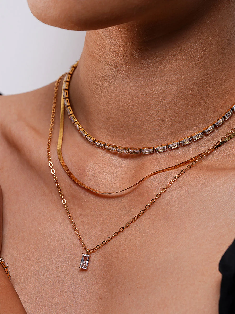Rectangle Shining Kette - Image 2