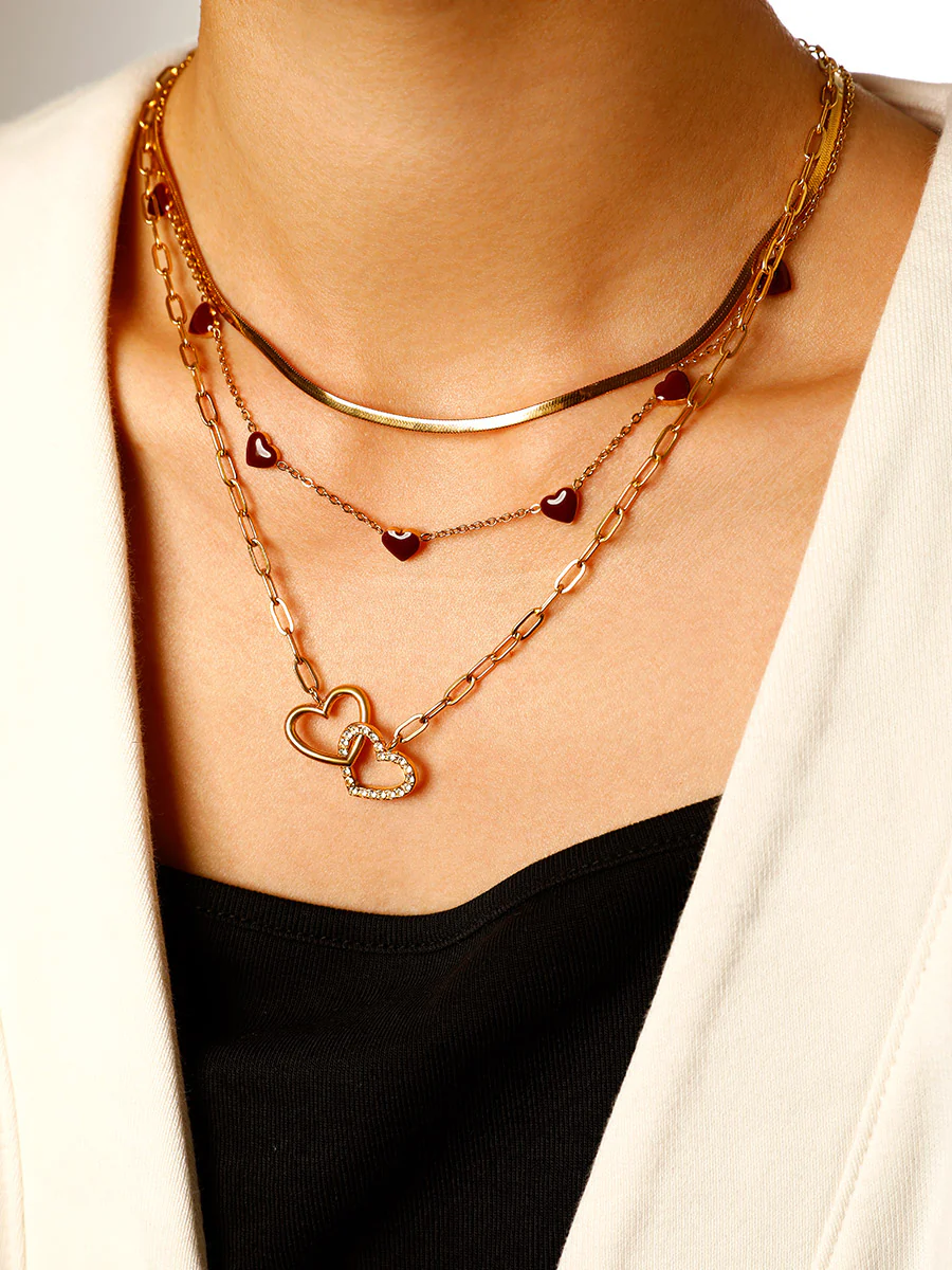 Red heart Kette - Image 3