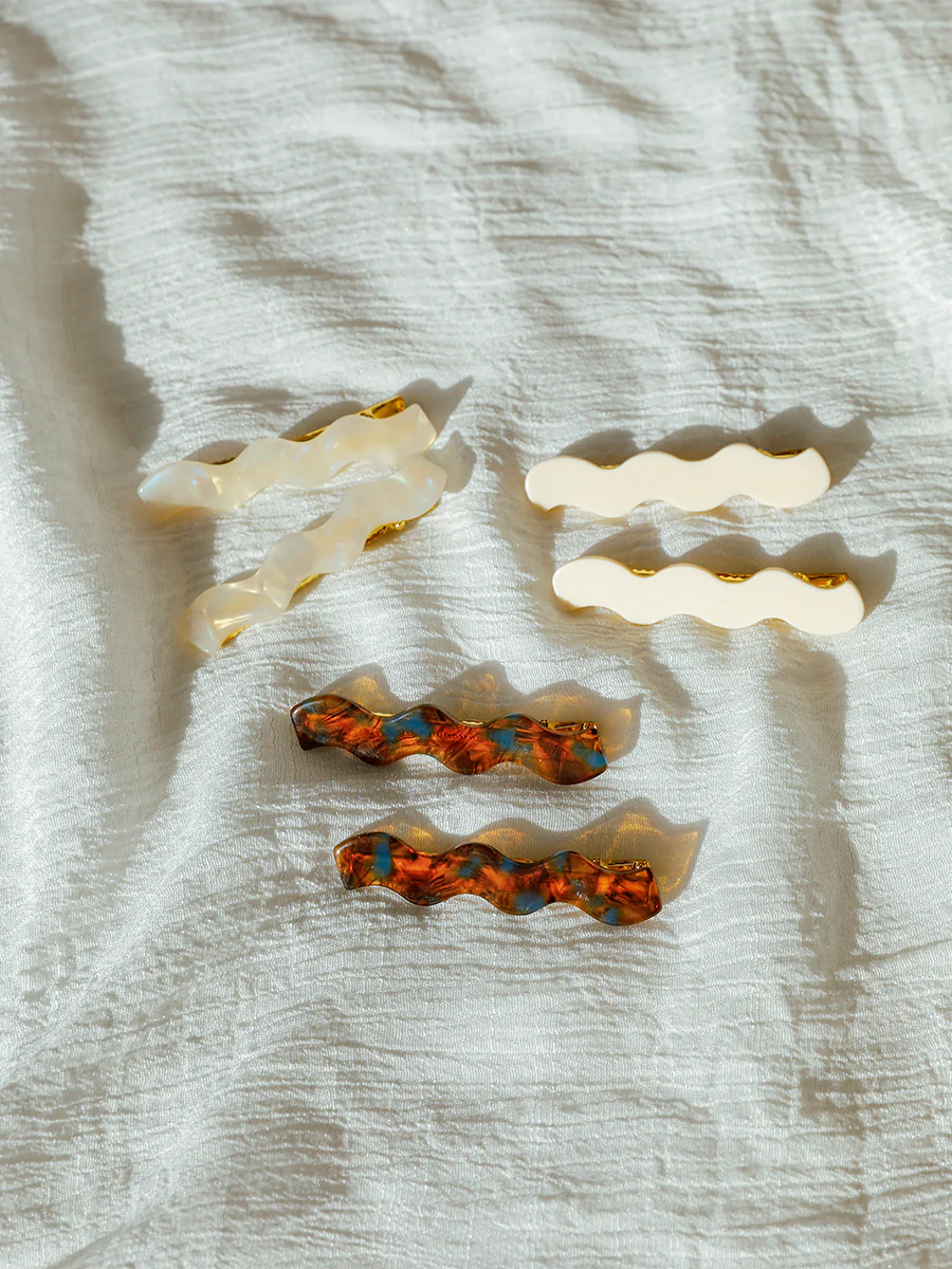 Ripple White Hairpin - Image 6