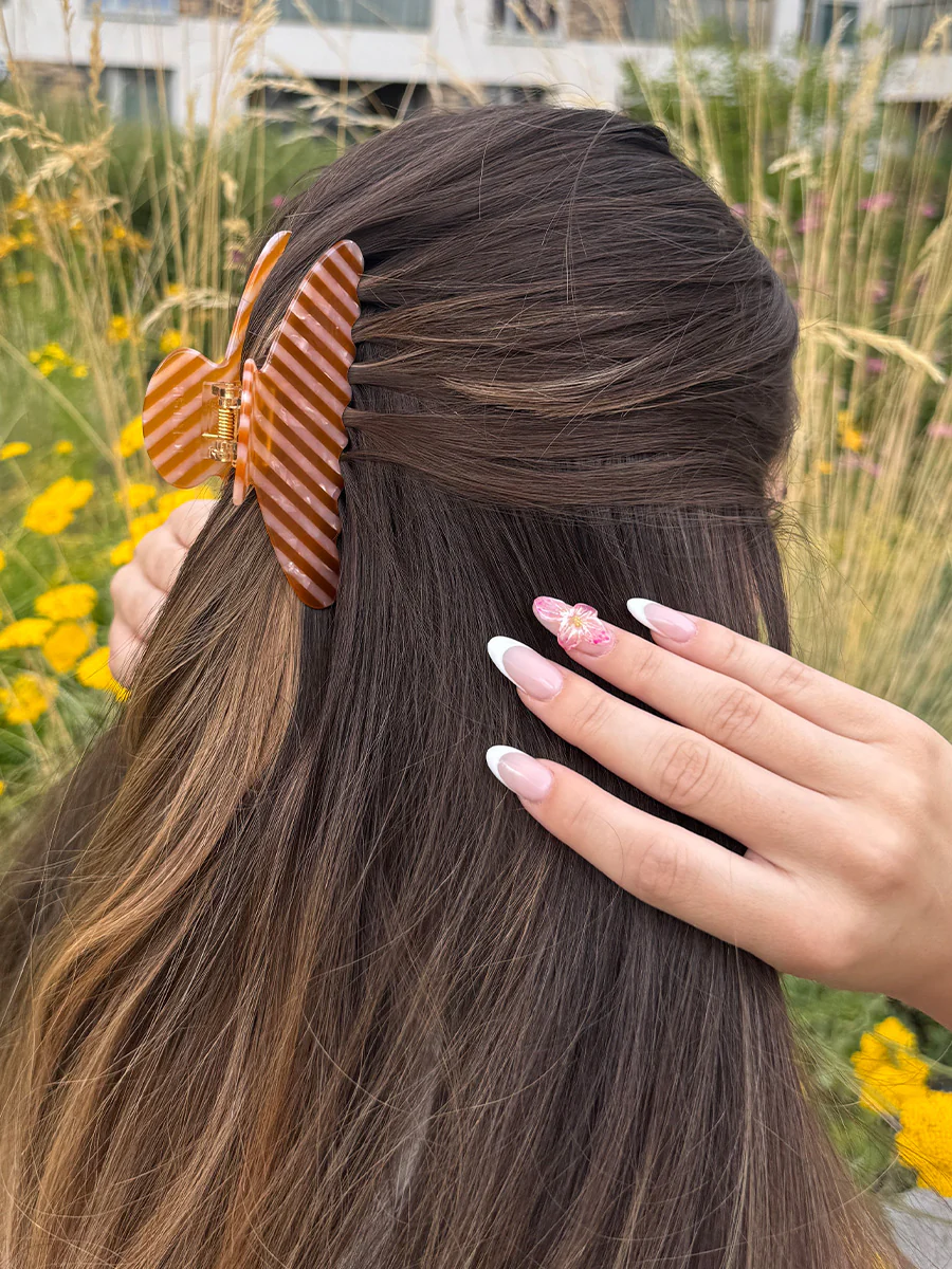 Serenade Haarklammer Orange-striped - Image 7