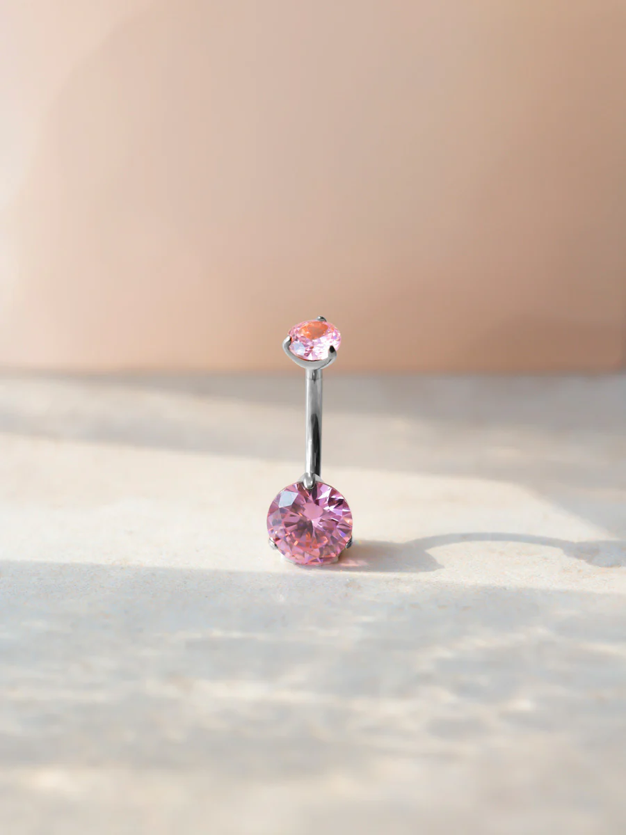 Serene Glow Pink Titan Bauchnabelpiercing - Image 2