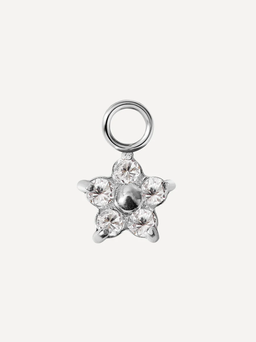 8x7mm Shining Floral Ohrring-Charm - Image 3