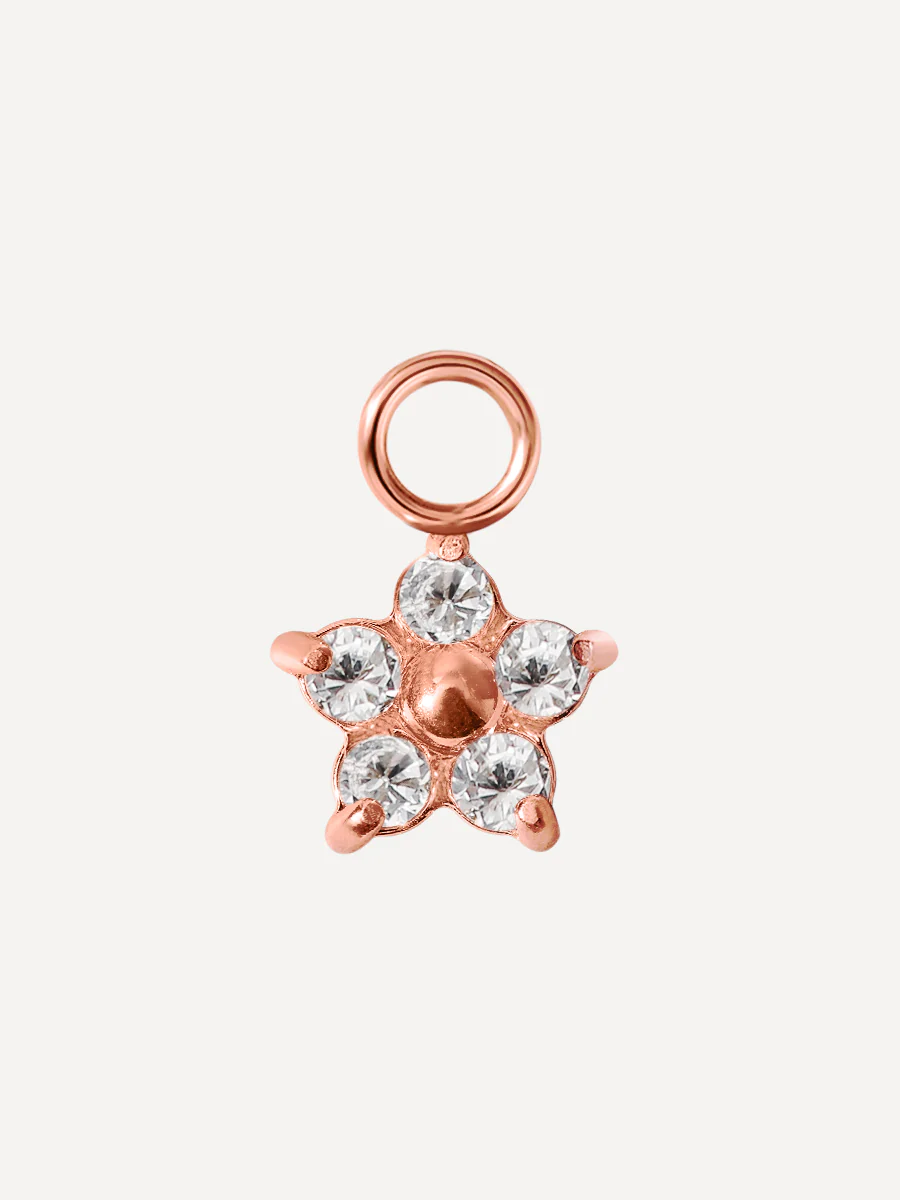 8x7mm Shining Floral Ohrring-Charm - Image 4