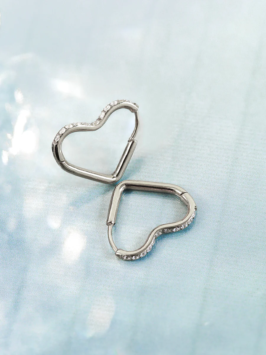 Shining Open Heart Ohrringe - Image 10