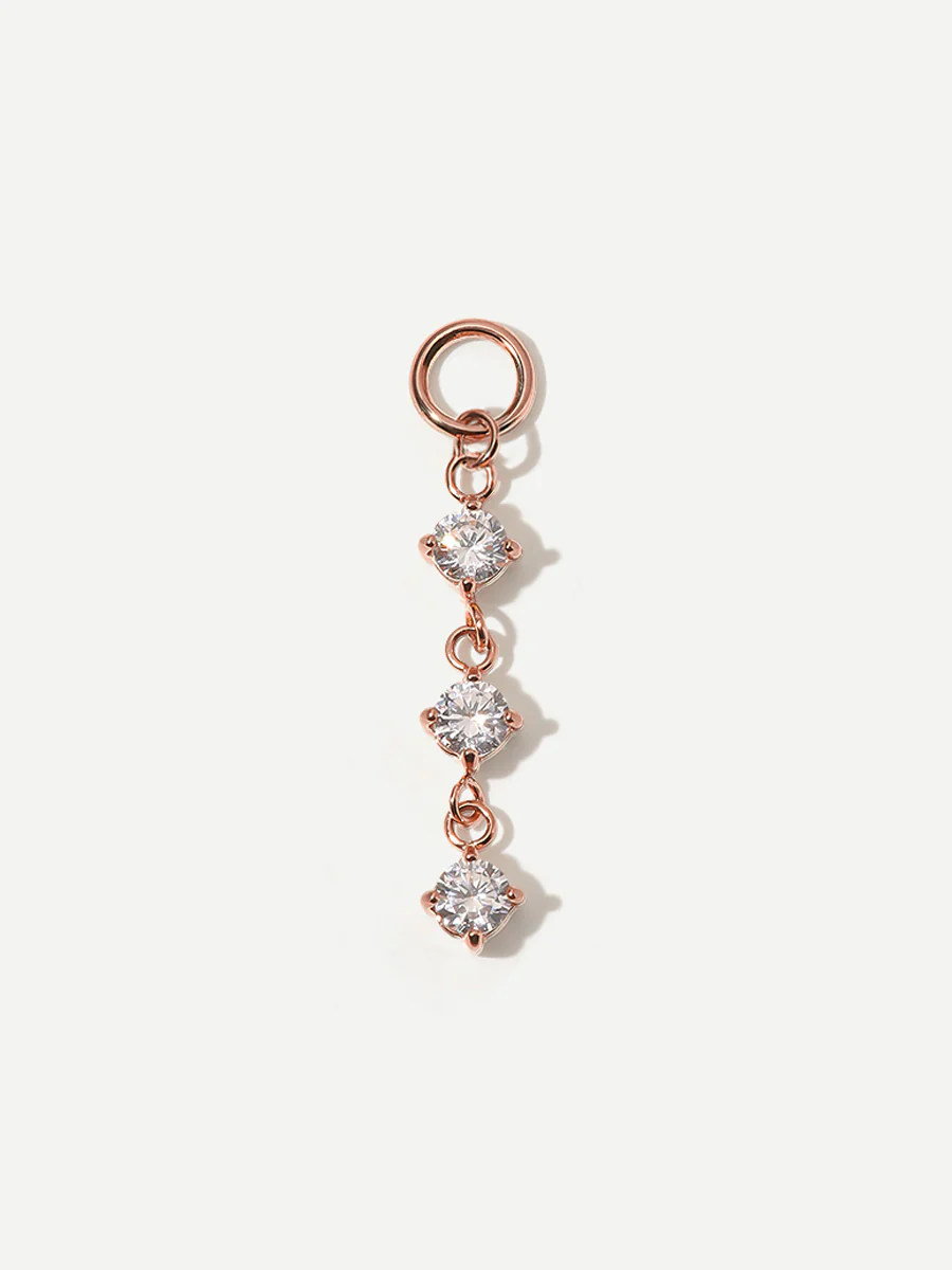 21,8x4mm Shiny Beauty Ohrring-Charm - Image 3