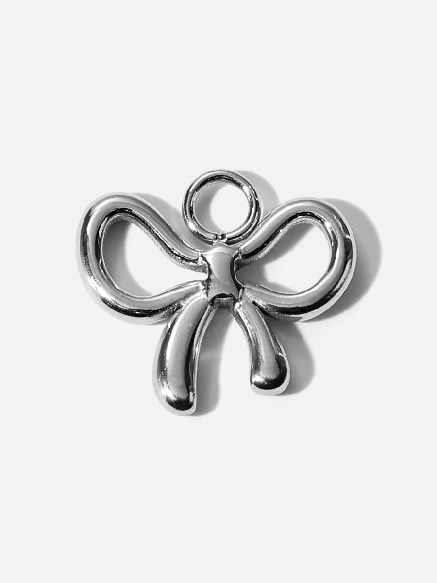 15,8x13,6mm Shiny Bow Ohrring-Charm - Image 4