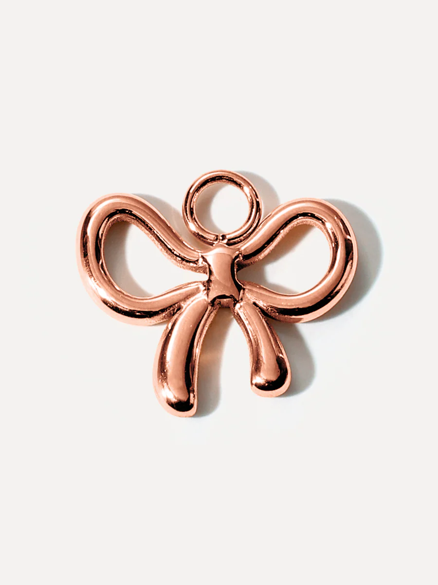 15,8x13,6mm Shiny Bow Ohrring-Charm - Image 5
