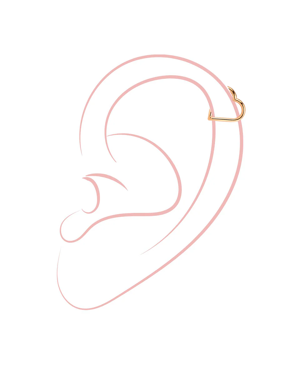 Simple Heart Titan Piercing - Image 5
