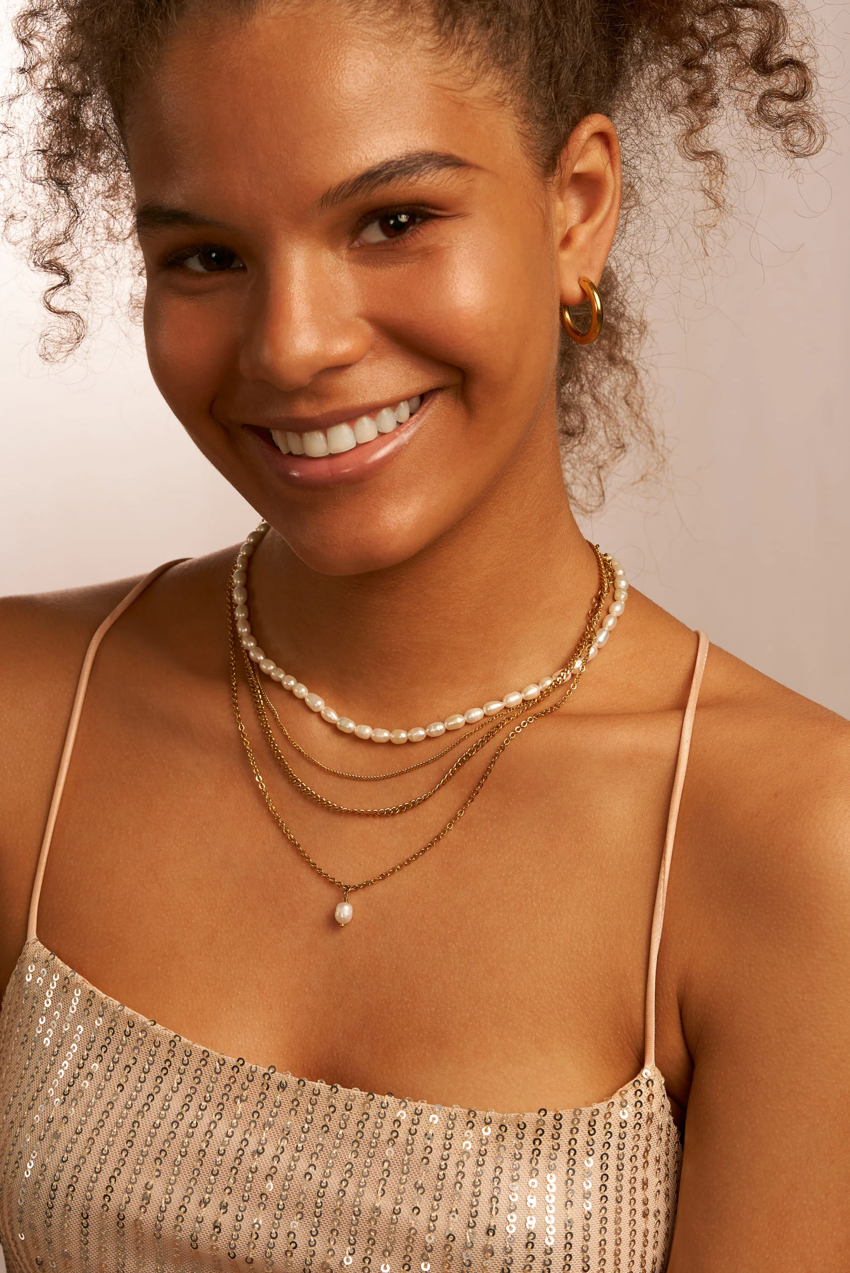 Simple Pearl Pendant Kette - Image 10