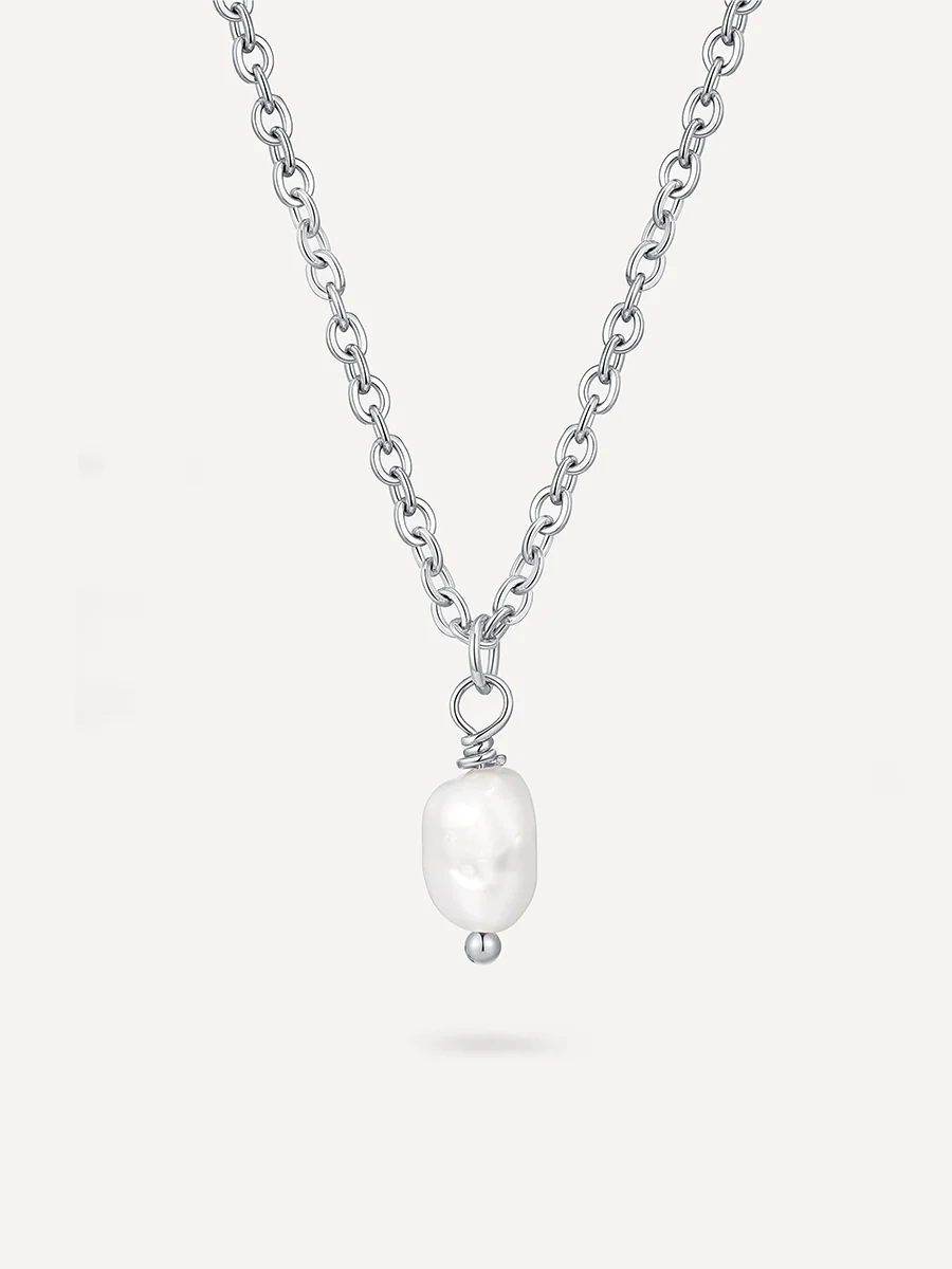 Simple Pearl Pendant Kette - Image 15