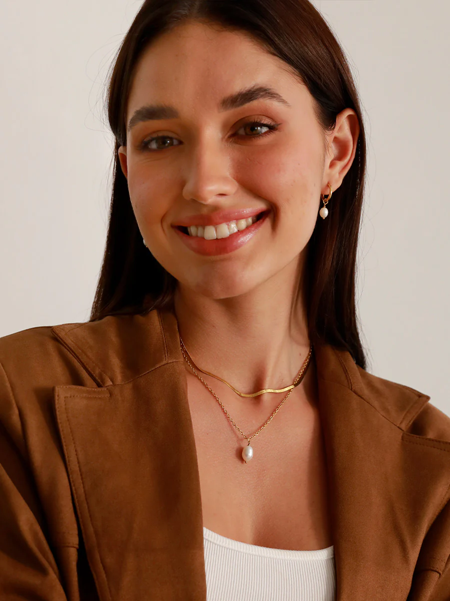Simple Pearl Pendant Kette - Image 6