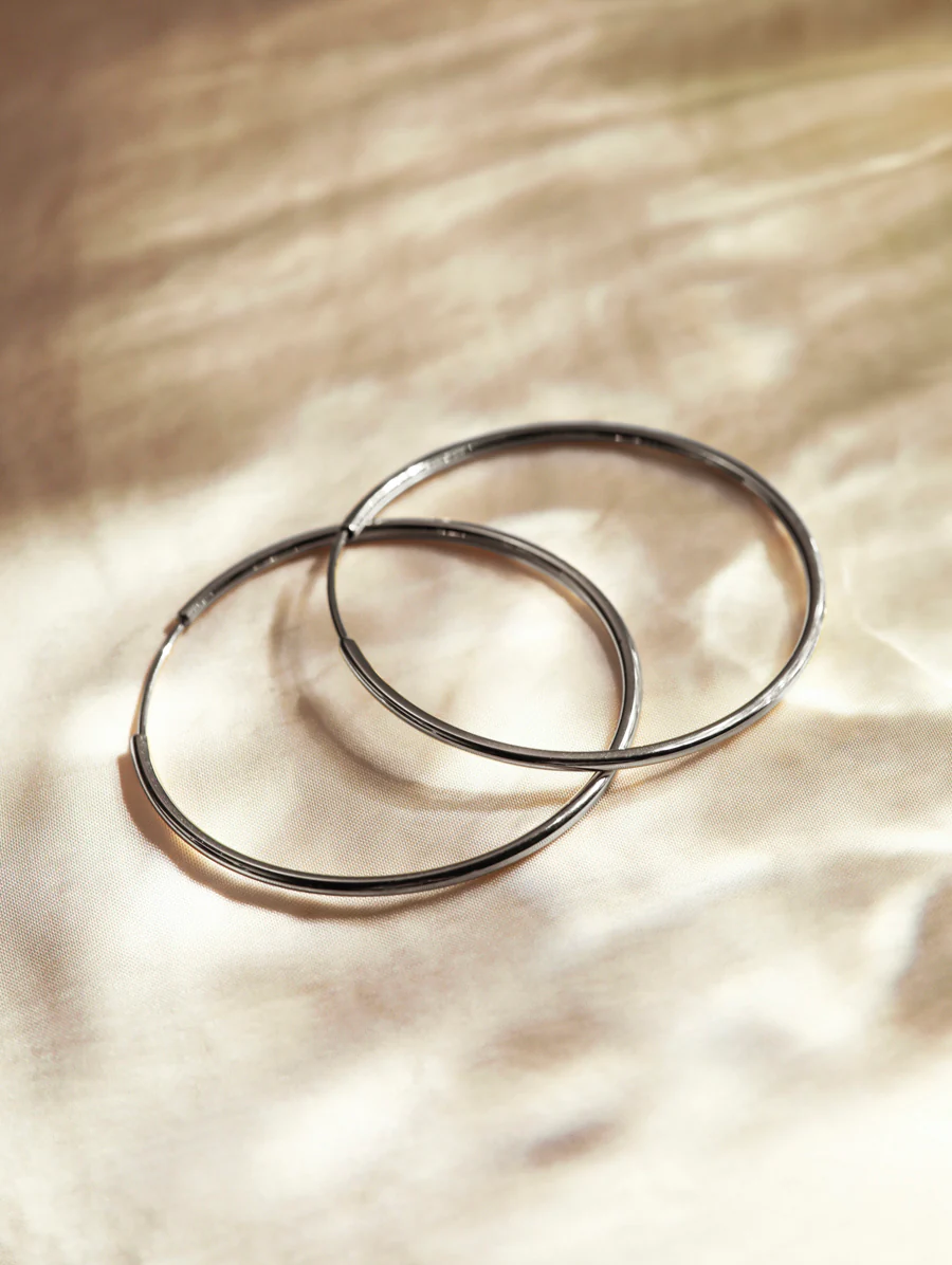 Slim Hoop Extra Large Ohrringe - Image 10