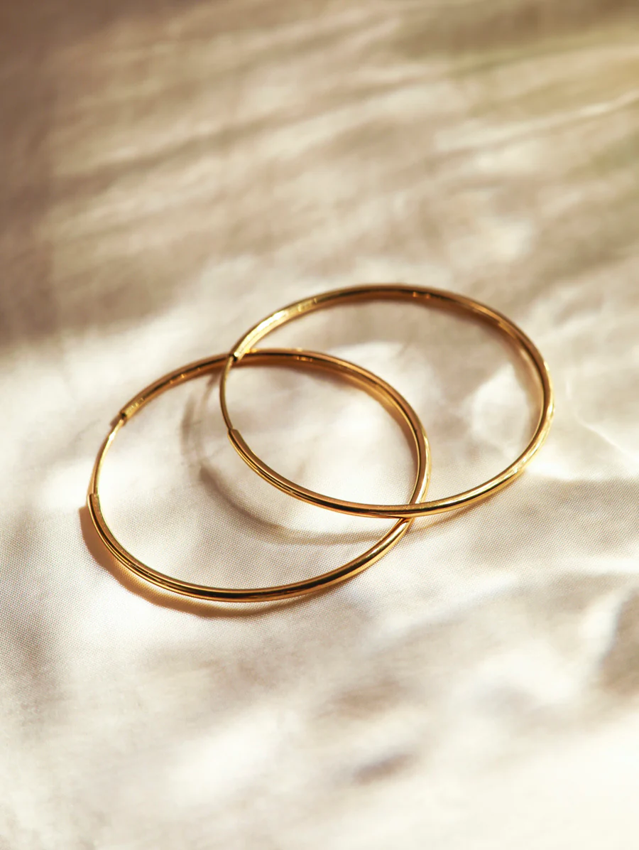 Slim Hoop Extra Large Ohrringe - Image 4