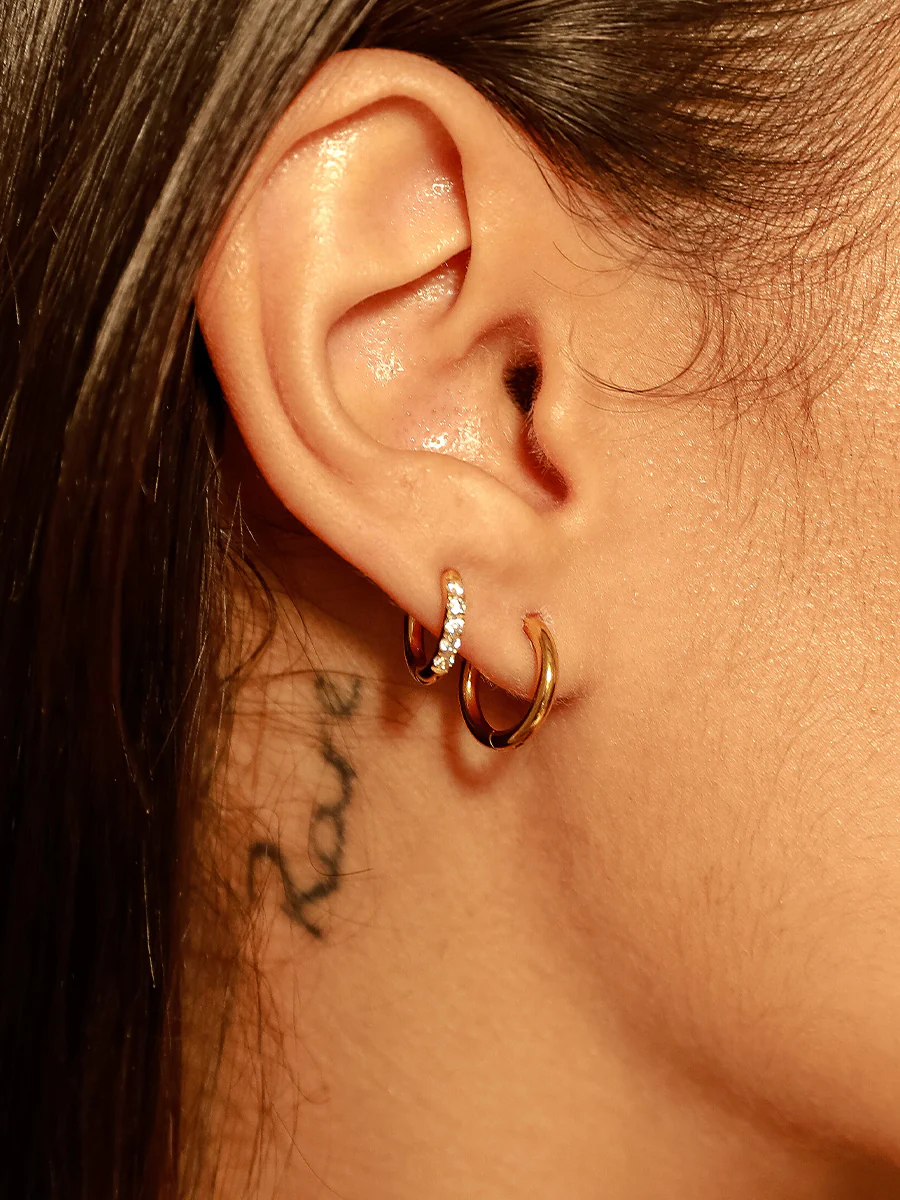 Slim & Shine Hoops Ohrringe Set - Image 2
