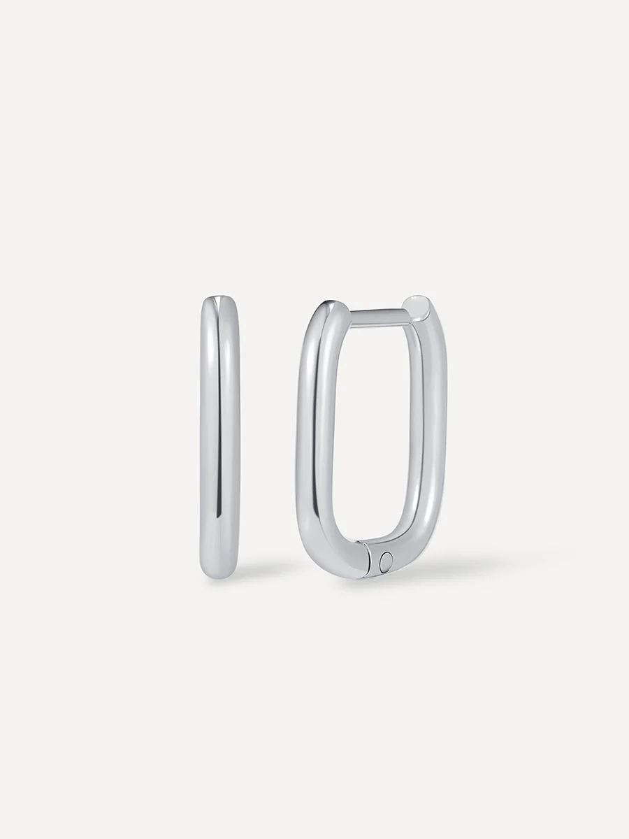 Small Square Hoop Ohrringe - Image 8