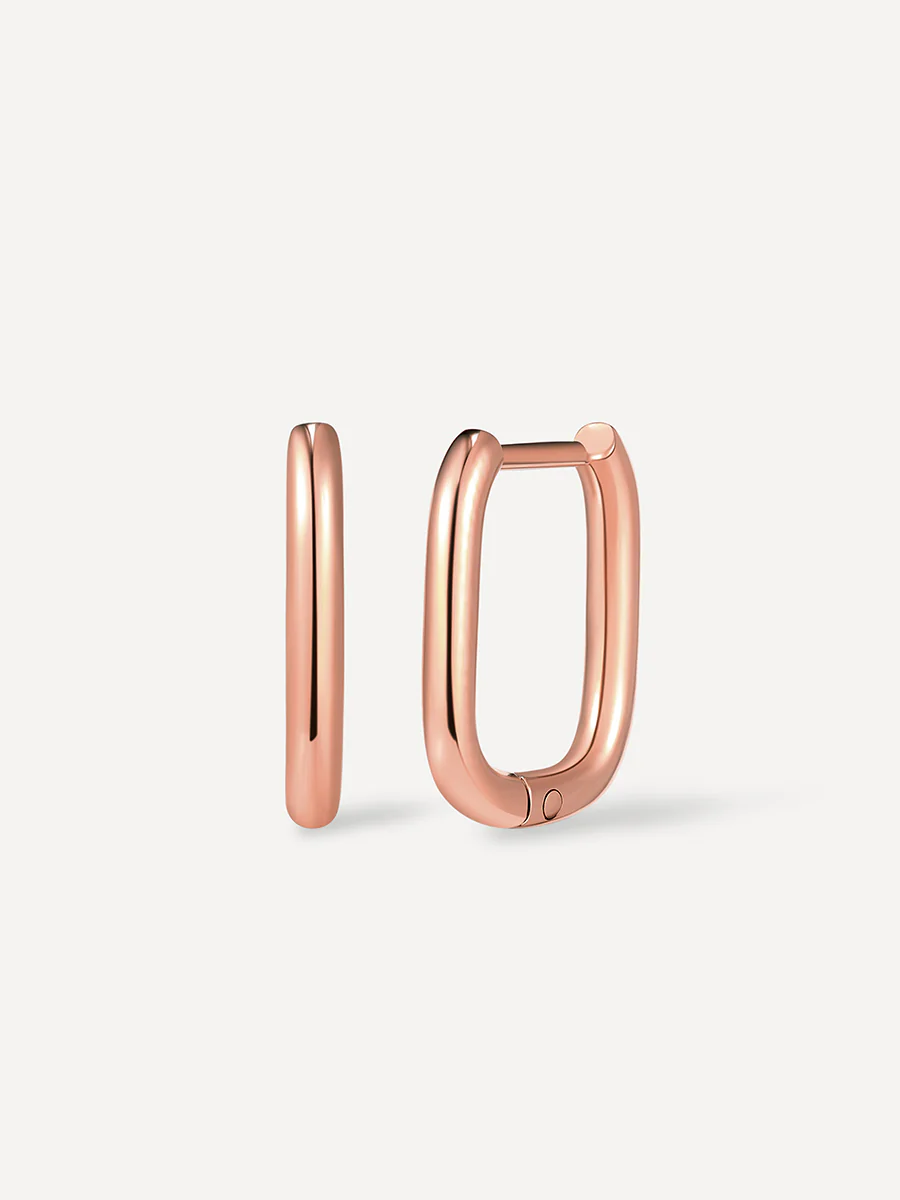 Small Square Hoop Ohrringe - Image 9