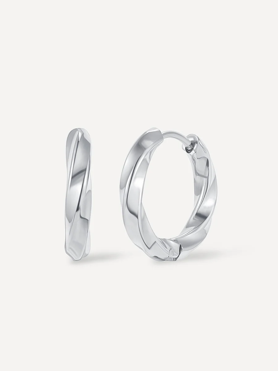 Small Twist Hoop Ohrringe - Image 8