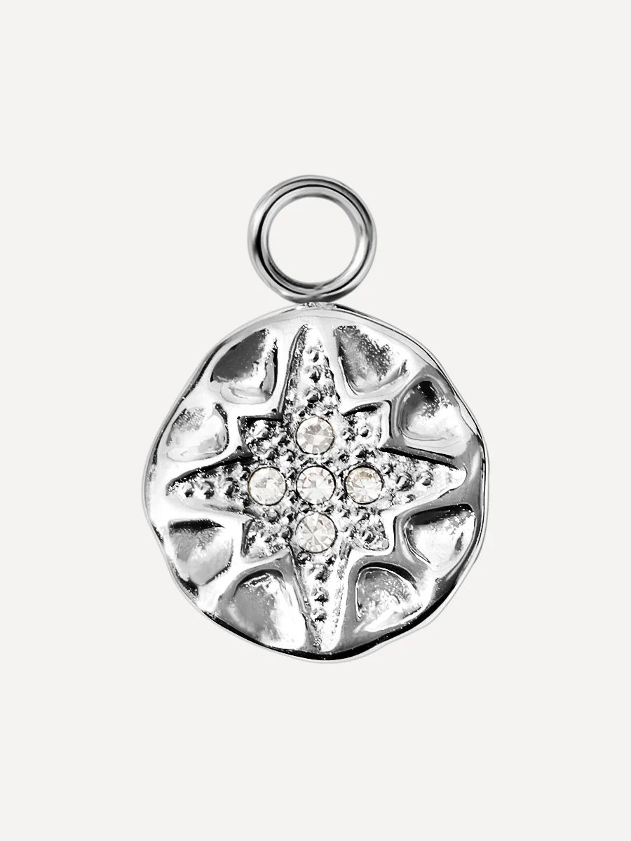 12,3x12,3mm Snowflake Glow Ohrring-Charm - Image 2