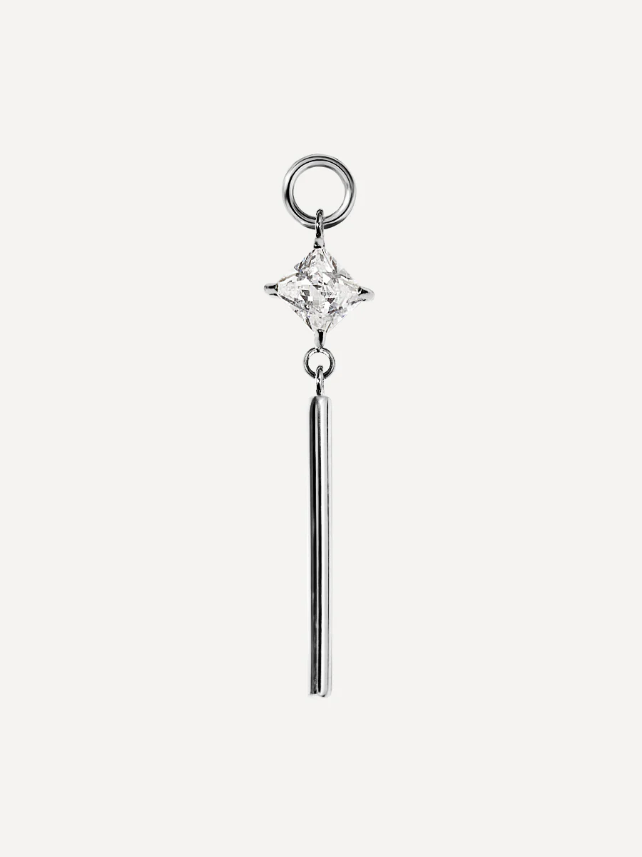 27,5x6,6mm Sparkling Rhythm Ohrring-Charm - Image 2