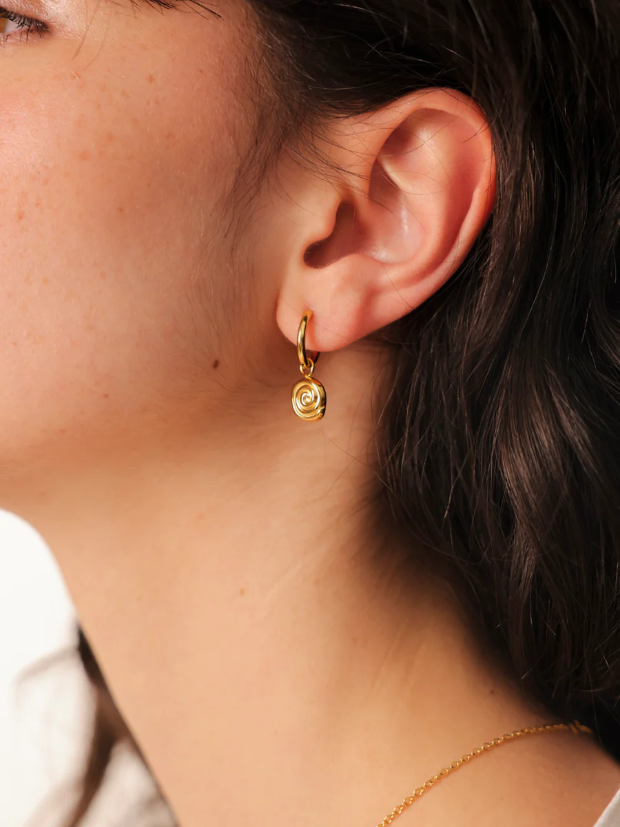 10,3mm Spiral Glow Ohrring-Charm - Image 2